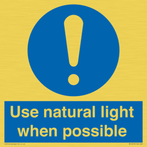 MV10470: Use natural light when possible