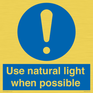 MV10470: Use natural light when possible
