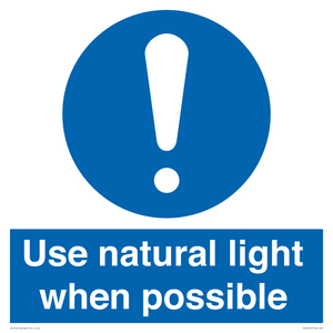 MV10470: Use natural light when possible