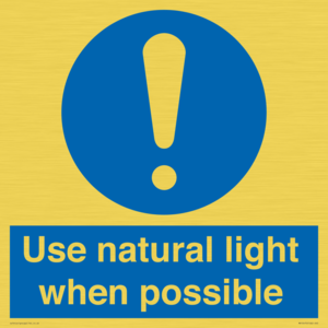 MV10470: Use natural light when possible