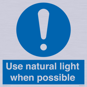 MV10470: Use natural light when possible