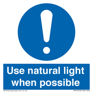 MV10470: Use natural light when possible