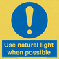 MV10470: Use natural light when possible