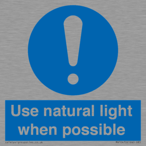 MV10470: Use natural light when possible