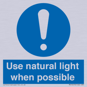 MV10470: Use natural light when possible