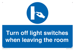 MV10476: Turn off light switches when leaving the room