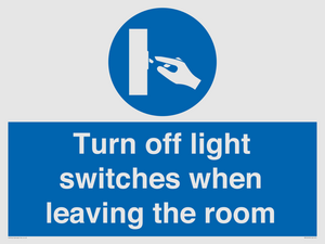 MV10476: Turn off light switches when leaving the room