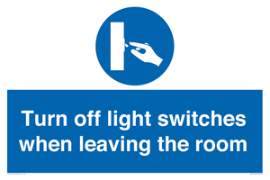 MV10476: Turn off light switches when leaving the room
