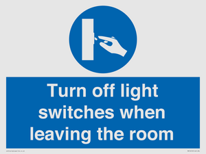 MV10476: Turn off light switches when leaving the room