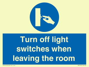 MV10476: Turn off light switches when leaving the room