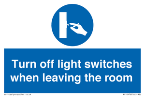 MV10476: Turn off light switches when leaving the room