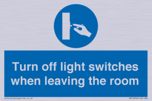 MV10476: Turn off light switches when leaving the room