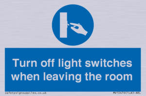 MV10476: Turn off light switches when leaving the room