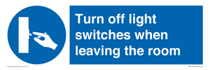 MV10476: Turn off light switches when leaving the room