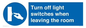 MV10476: Turn off light switches when leaving the room