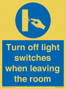 MV10476: Turn off light switches when leaving the room
