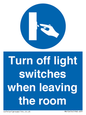MV10476: Turn off light switches when leaving the room