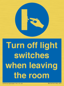 MV10476: Turn off light switches when leaving the room