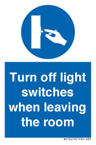 MV10476: Turn off light switches when leaving the room