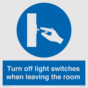 MV10476: Turn off light switches when leaving the room