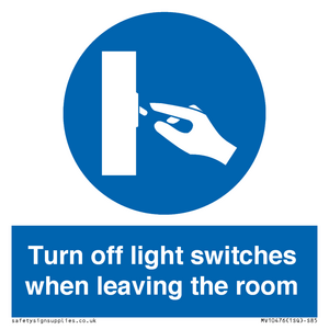 MV10476: Turn off light switches when leaving the room