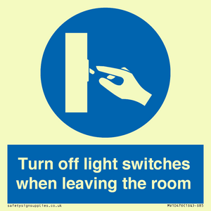 MV10476: Turn off light switches when leaving the room