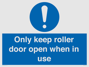 MV10478: Only keep roller door open when in use