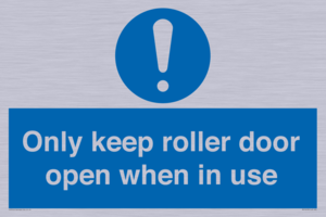 MV10478: Only keep roller door open when in use