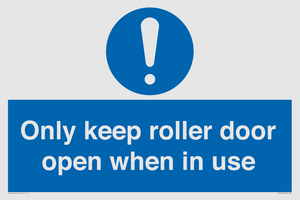 MV10478: Only keep roller door open when in use
