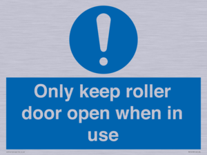 MV10478: Only keep roller door open when in use