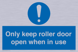 MV10478: Only keep roller door open when in use