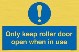 MV10478: Only keep roller door open when in use