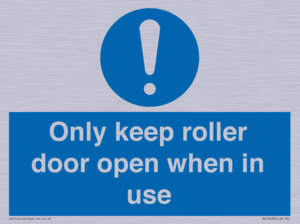 MV10478: Only keep roller door open when in use
