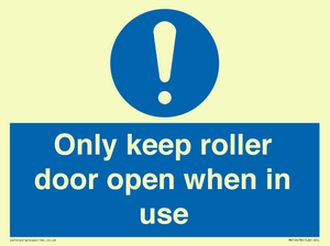 MV10478: Only keep roller door open when in use