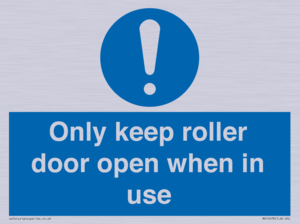 MV10478: Only keep roller door open when in use