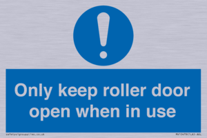 MV10478: Only keep roller door open when in use