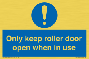 MV10478: Only keep roller door open when in use