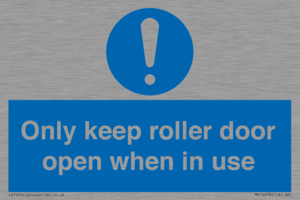 MV10478: Only keep roller door open when in use
