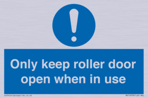 MV10478: Only keep roller door open when in use