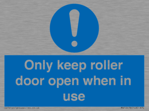MV10478: Only keep roller door open when in use