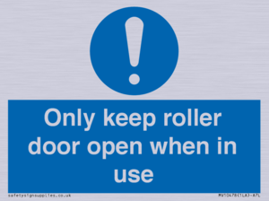MV10478: Only keep roller door open when in use