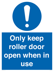 MV10478: Only keep roller door open when in use