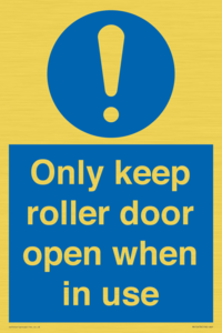 MV10478: Only keep roller door open when in use
