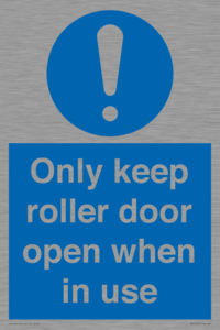 MV10478: Only keep roller door open when in use