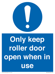 MV10478: Only keep roller door open when in use