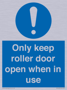 MV10478: Only keep roller door open when in use