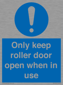 MV10478: Only keep roller door open when in use