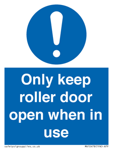 MV10478: Only keep roller door open when in use