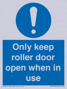 MV10478: Only keep roller door open when in use