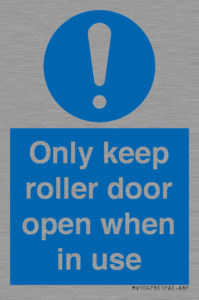 MV10478: Only keep roller door open when in use